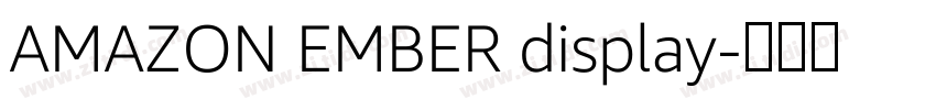 AMAZON EMBER display字体转换